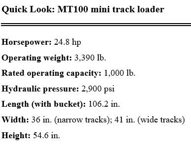 mt100 spec sheet